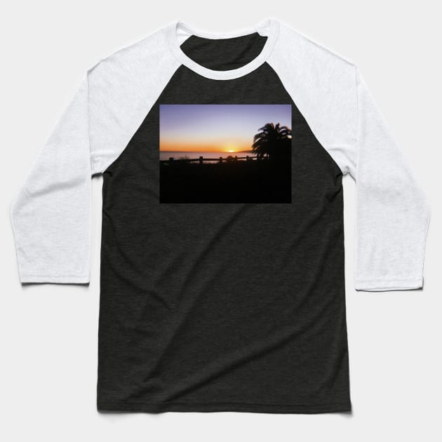 Beautiful Santa Monica Sunset. California Baseball T-Shirt by SoCalDreamin